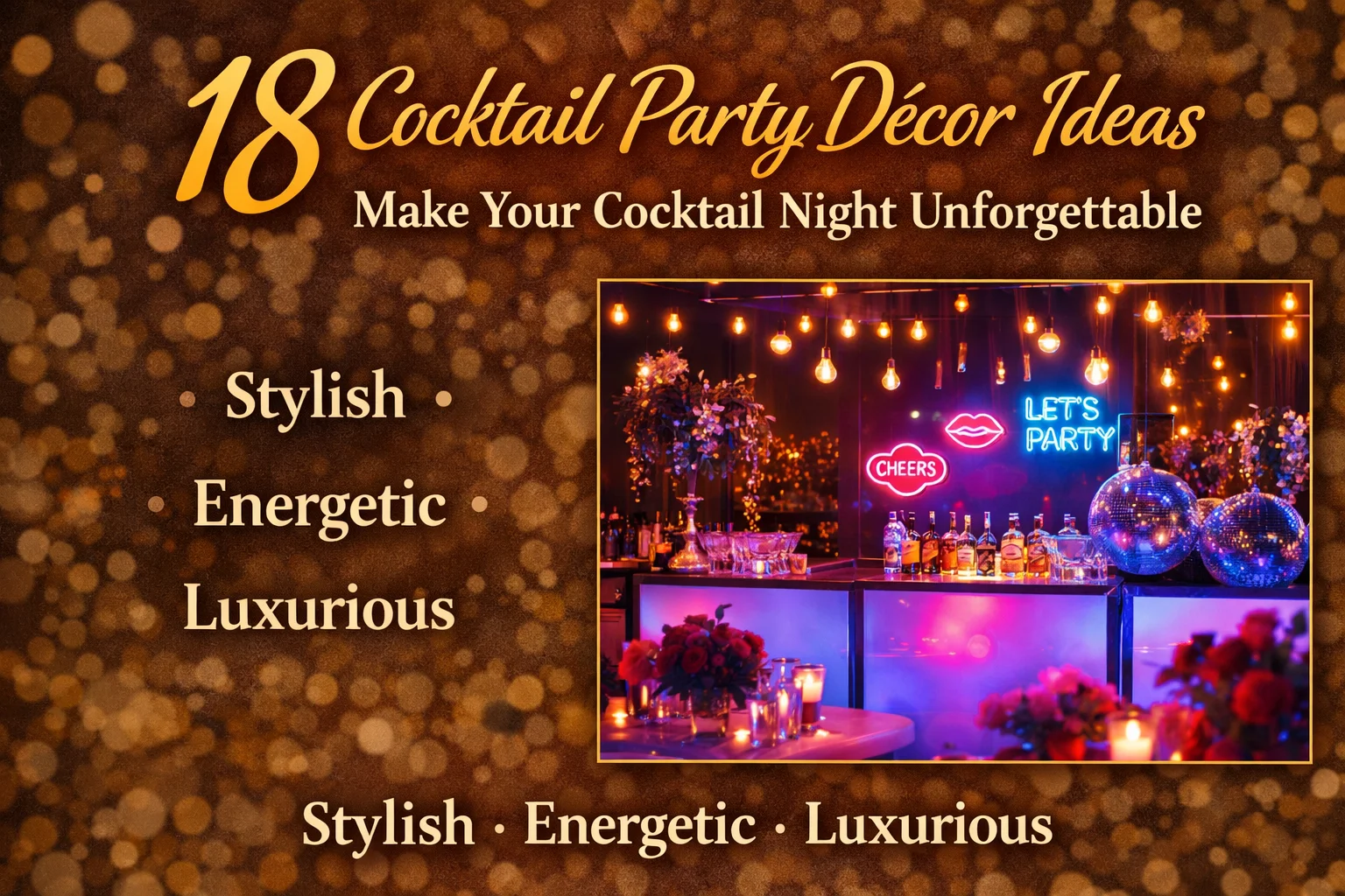 18 Cocktail Party Decor Ideas