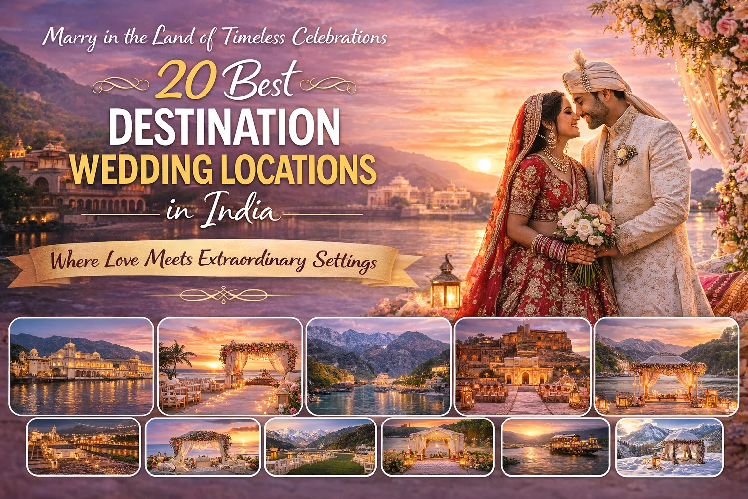 20 Best Destination Wedding Locations in India