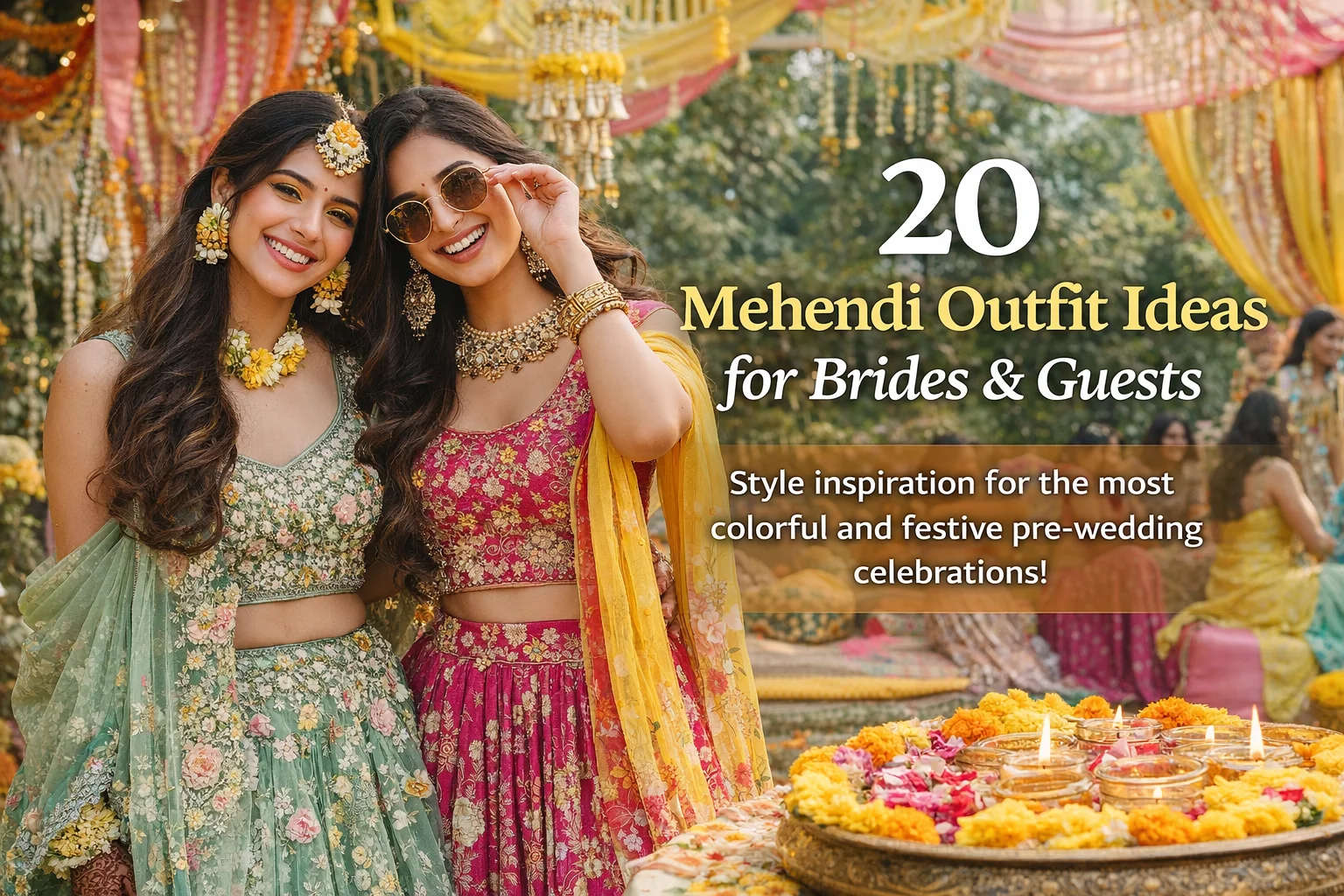 20 Mehendi Outfit Ideas for Brides & Guests