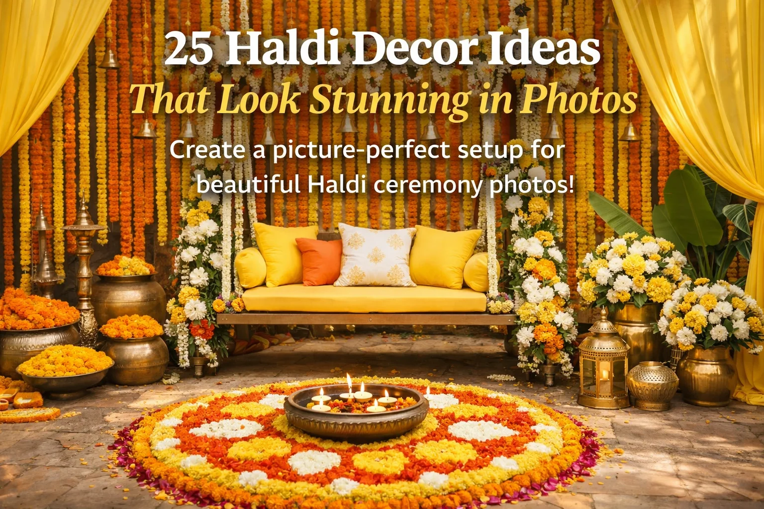 25 Haldi Decor Ideas That Look Stunning in Photos