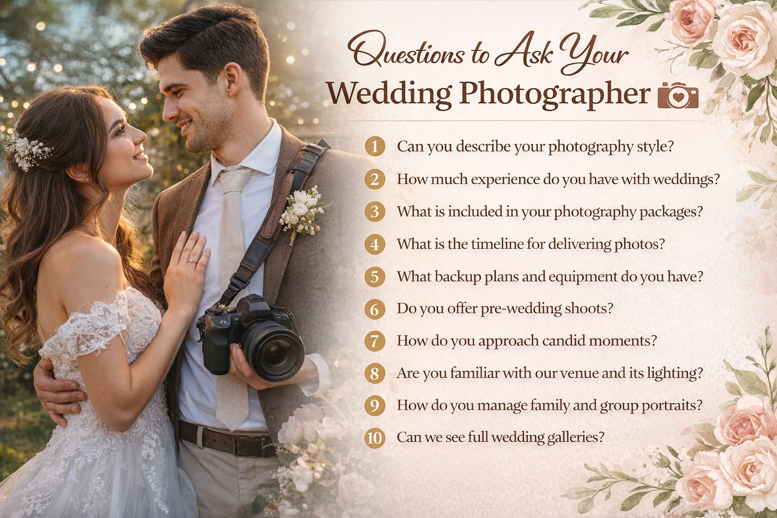 Questions to Ask Your Wedding 